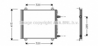 AVA QUALITY COOLING rt5235 -  Конденсатор, кондиционер